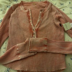 Free people button down top NWT